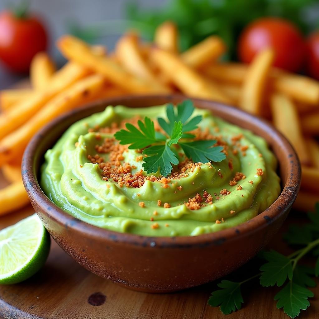 Beilagen zum Grillen: Pommes Frites und Ihre köstlichen Variationen 4 Avocado-Dip