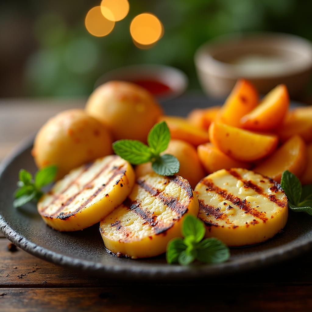 Süßkartoffel Pommes: Beilagen zum Grillen 6 Grillkäse oder Halloumi