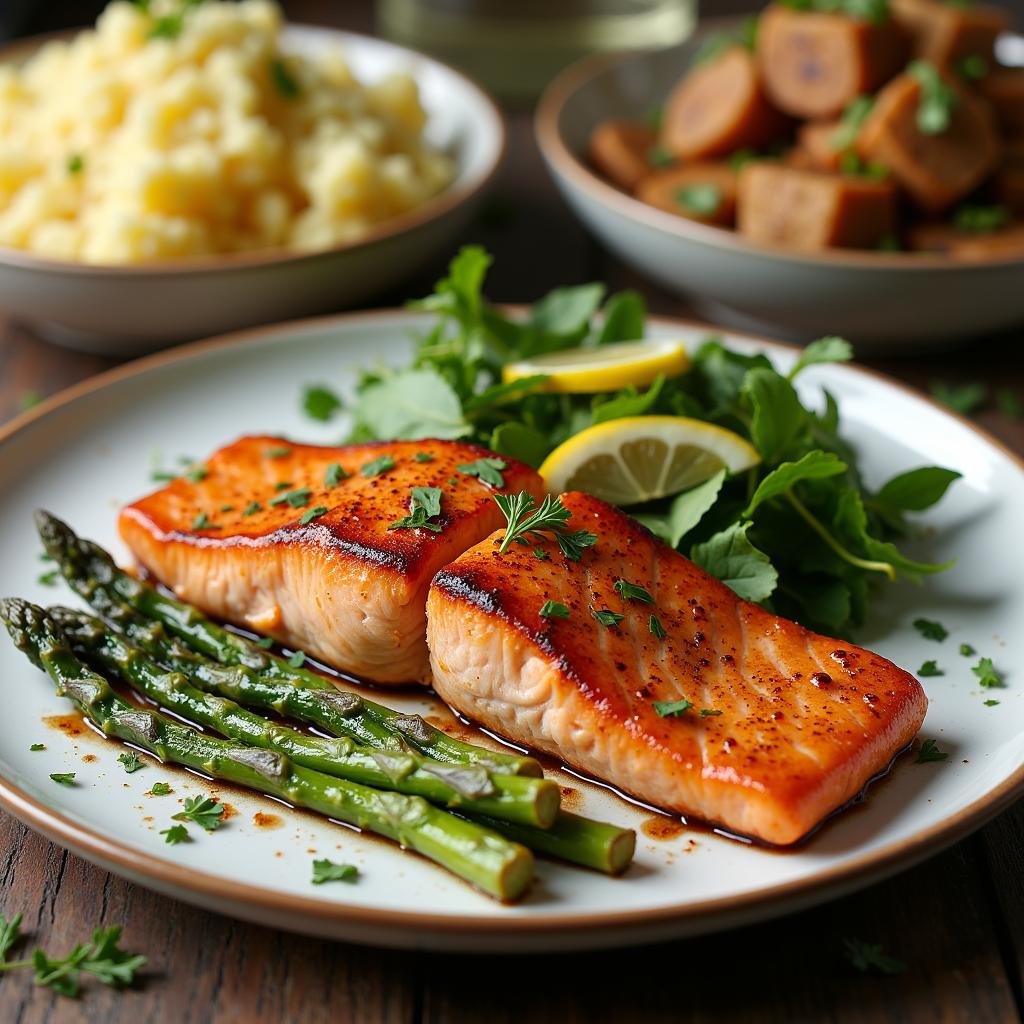 Klassische Beilagen zu Lachs
