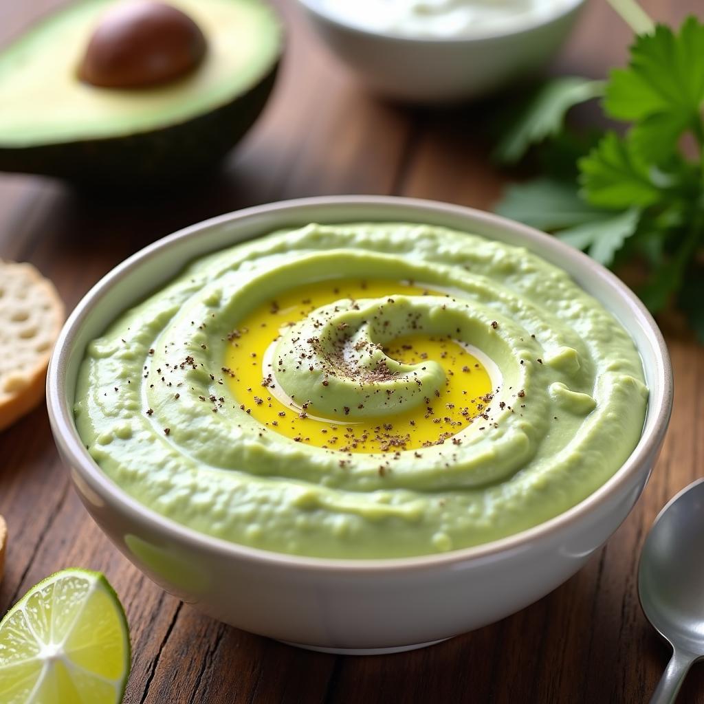 Gesunde Beilagen zum Grillen 5 Avocado-Joghurt-Dip