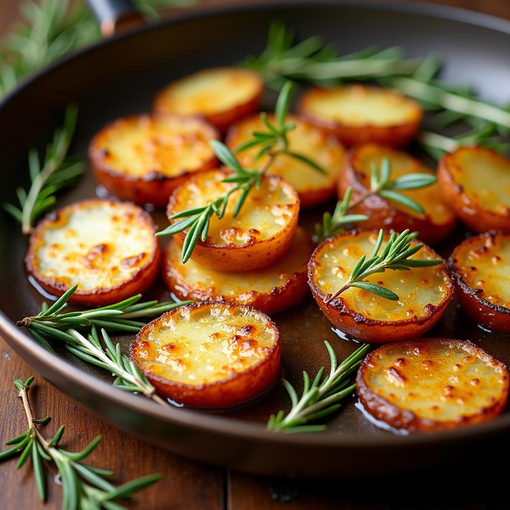 Die 10 Besten Beilagen zu Fisch 10 Bratkartoffeln mit Rosmarin und Knoblauch