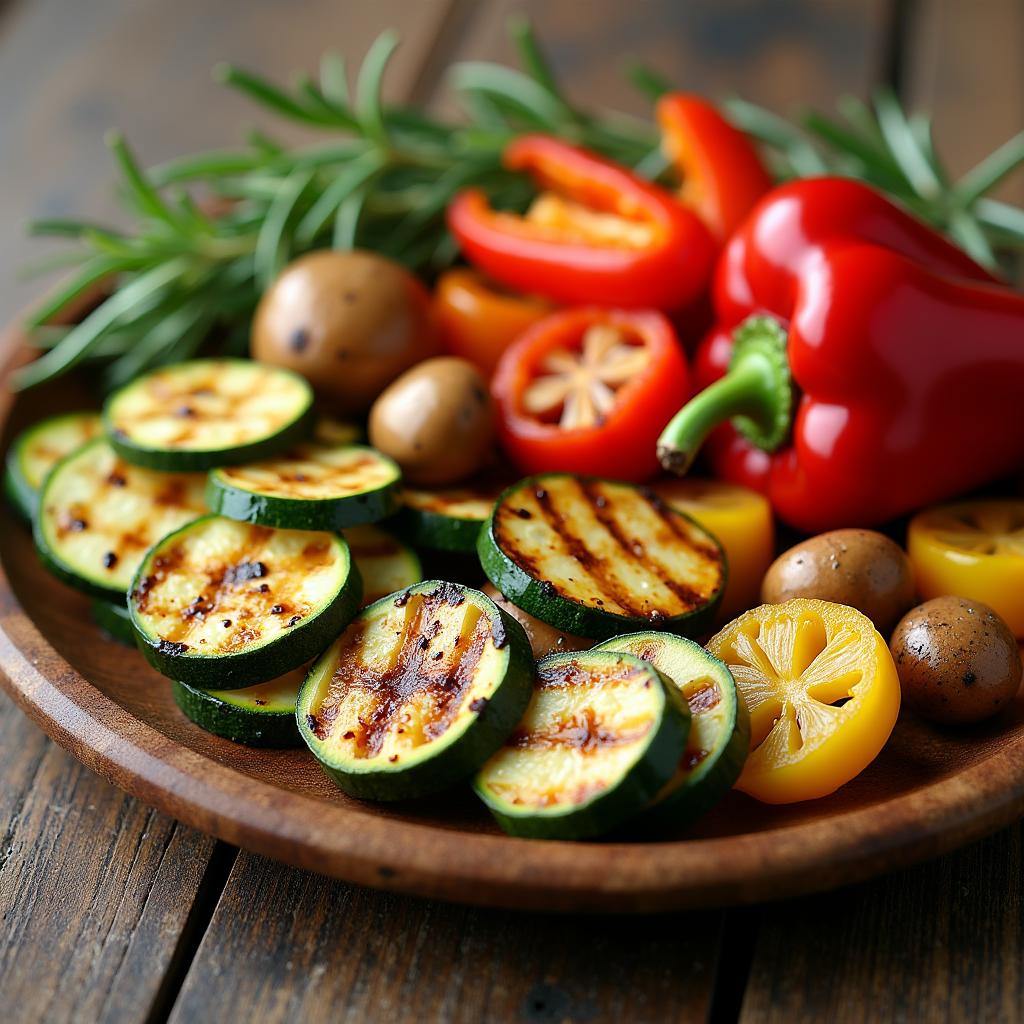 Gesunde Beilagen zum Grillen 4 Gemüseplatte vom Grill